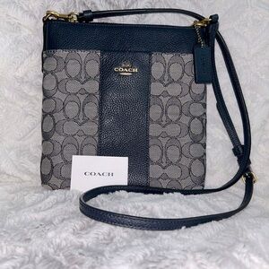 Authentic Navy blue Coach crossbody